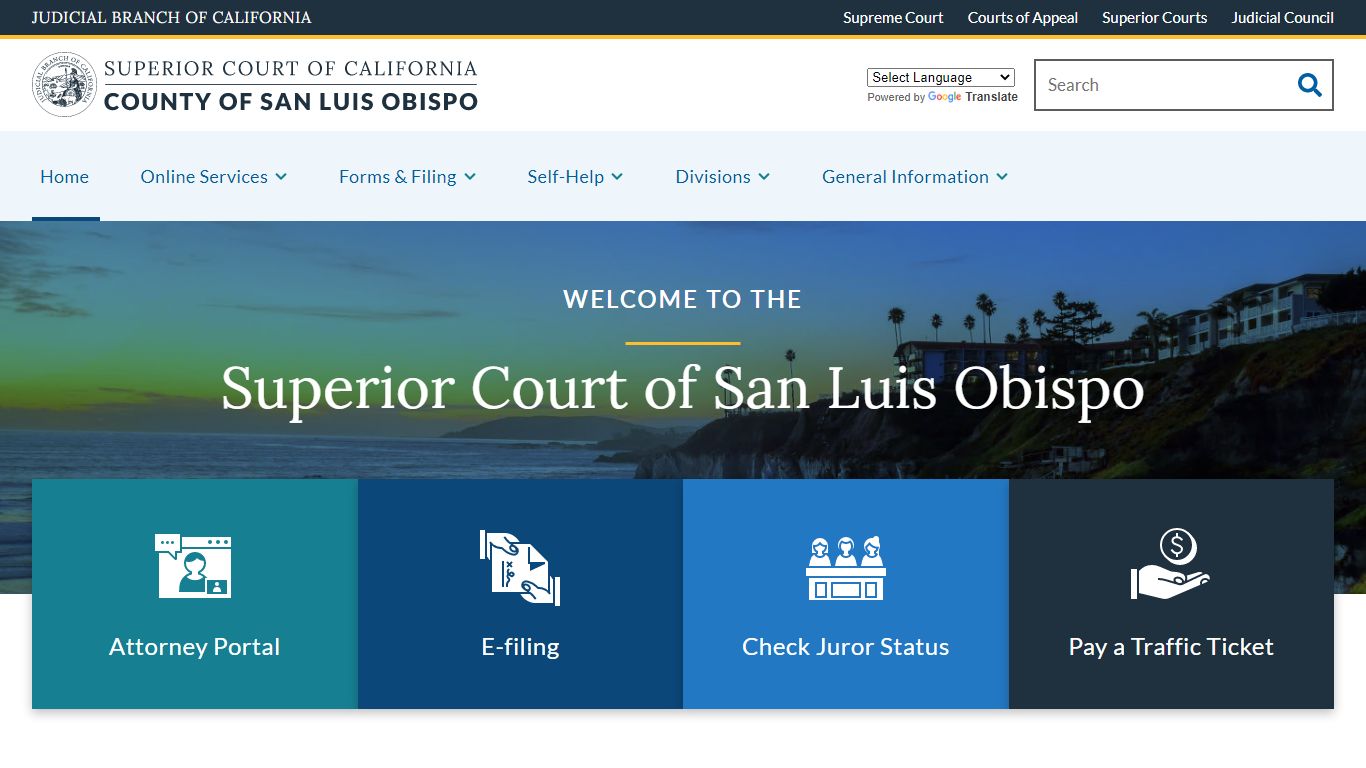 Home | Superior Court of California | County of San Luis Obispo